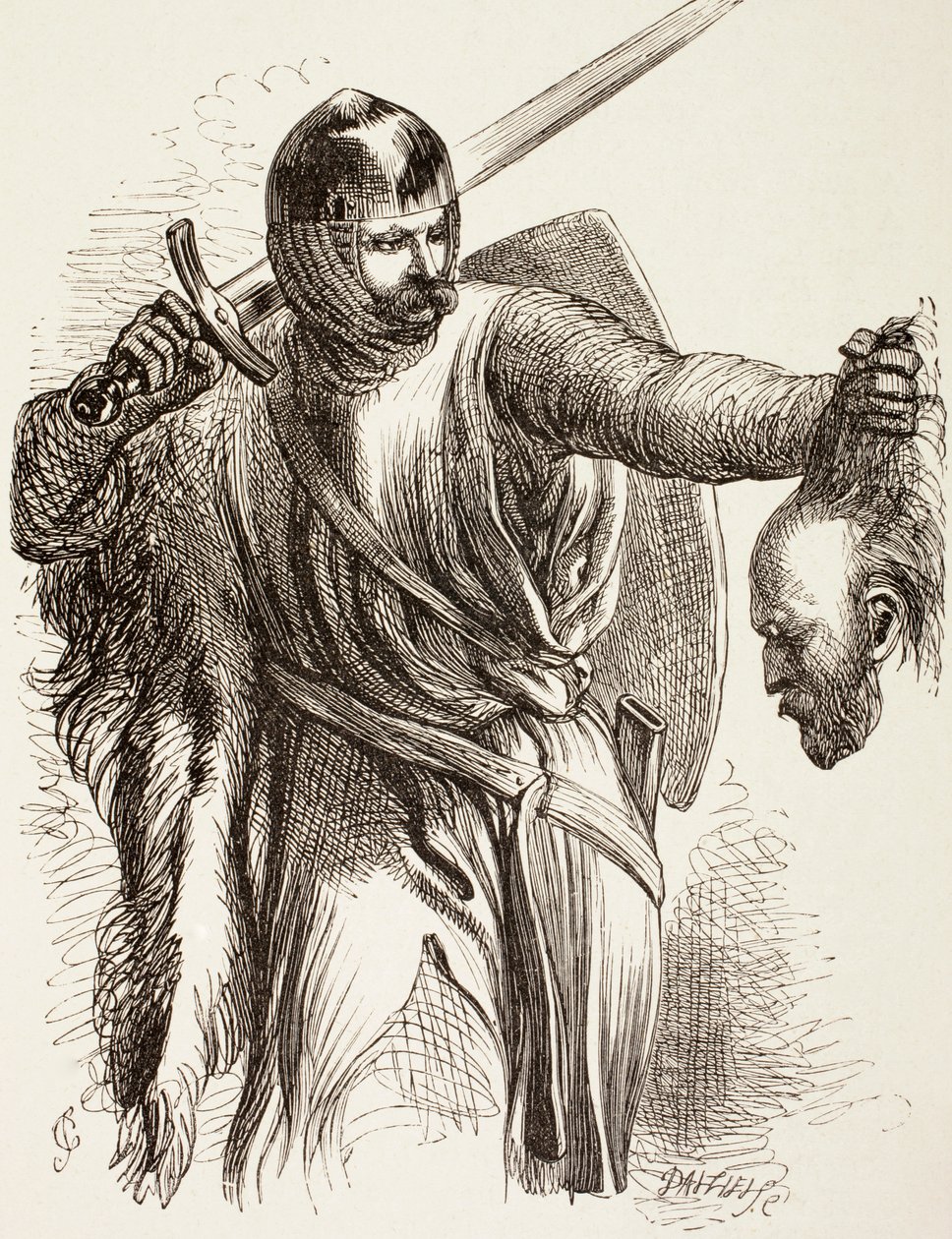 Bastarden med Østerrikes hode, 1890 av John Gilbert