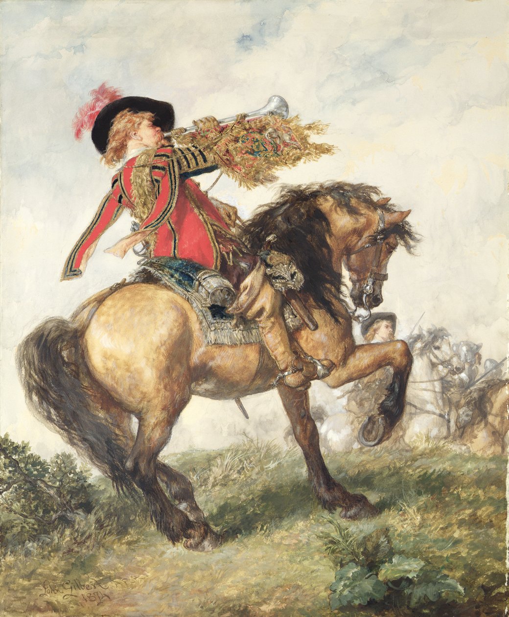 Kongens trompetist, 1874 av John Gilbert