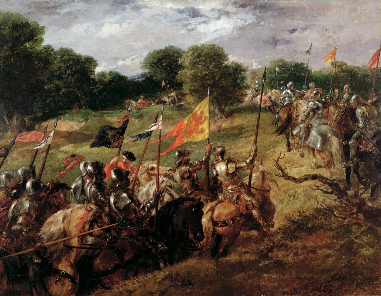 "Med alle bannerne deres modig spredt" av John Gilbert