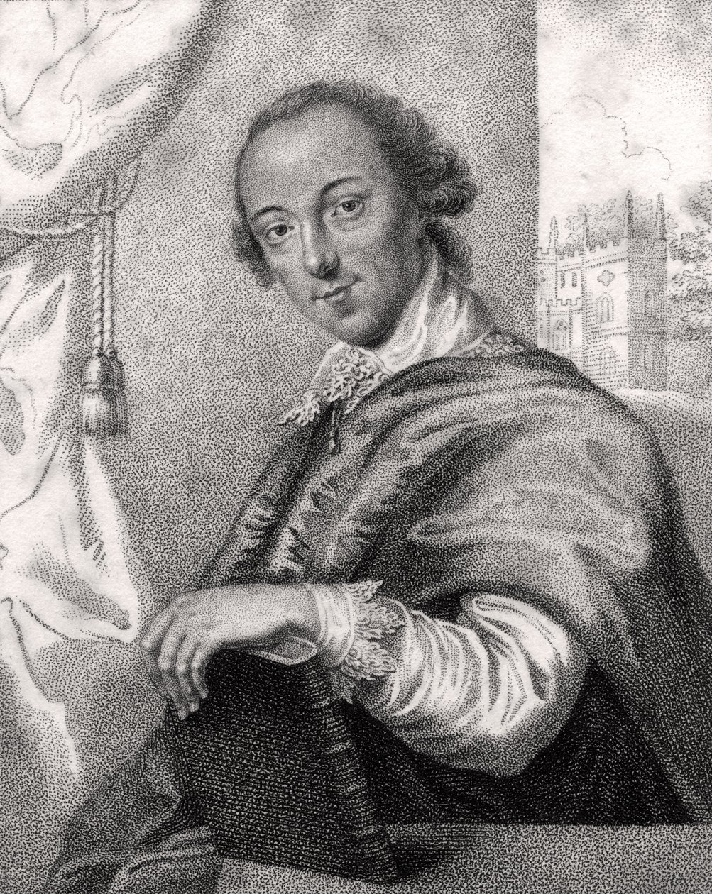 Horace Walpole, gravert av Bocquet, fra 