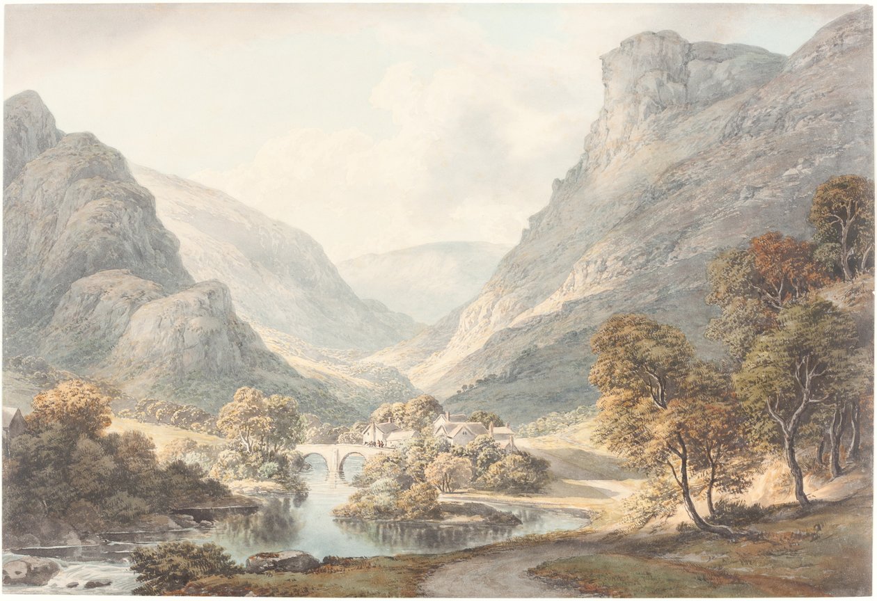 Utsikt over Dovedale av John Glover