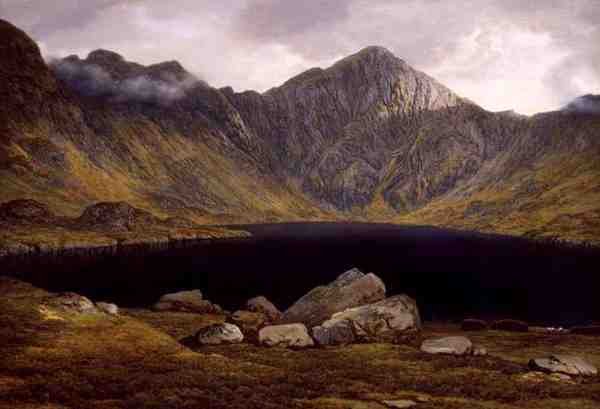 Loch Coruisk, Isle of Skye (olje på lerret) av John Glover