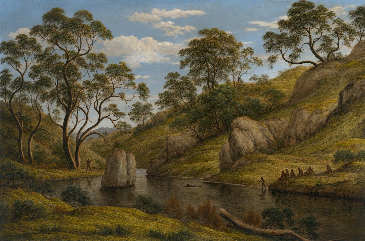 The bath of Diana, Van Diemens Land, 1837 av John Glover