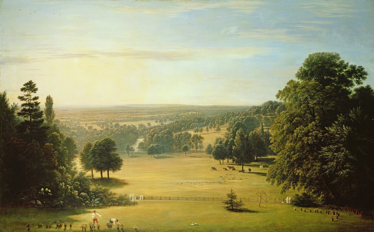 Utsikt fra Lord Northwicks villa ved Harrow on the Hill av John Glover