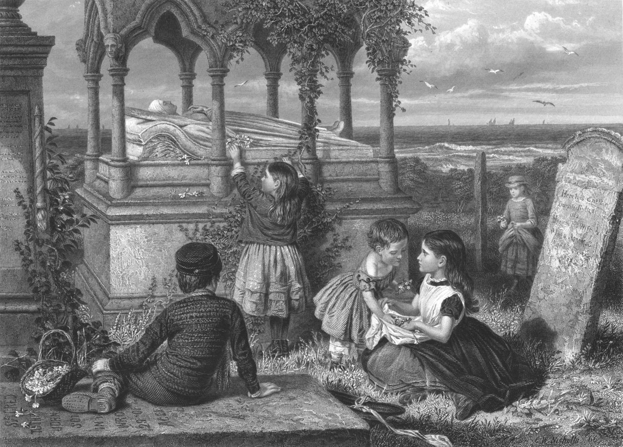 The Tomb of Grace Darling, c1851-1886 av John Godfrey