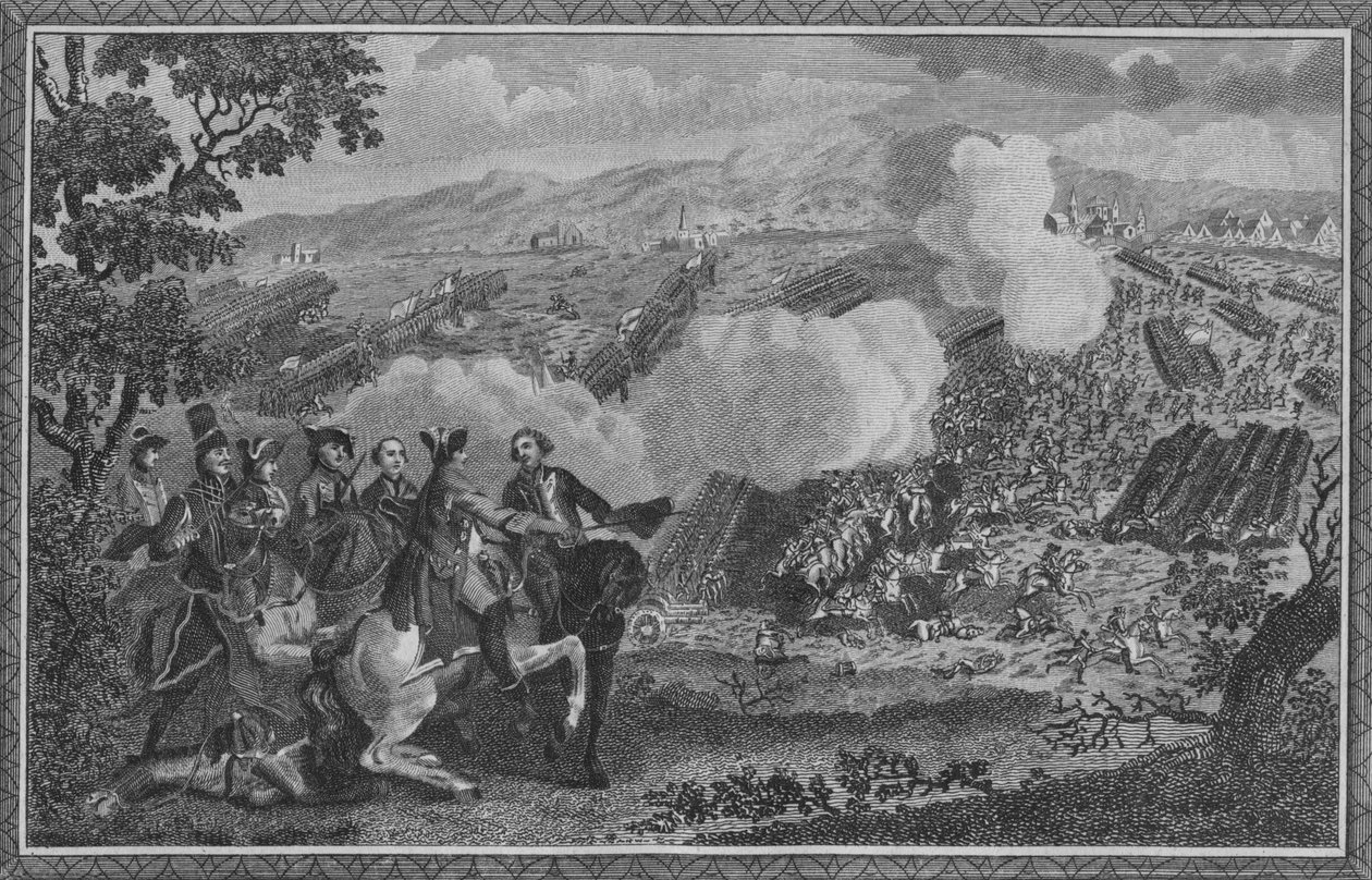 Slaget ved Minden, eller Thornhausen, i Westfalen...1759, 1785. av John Goldar