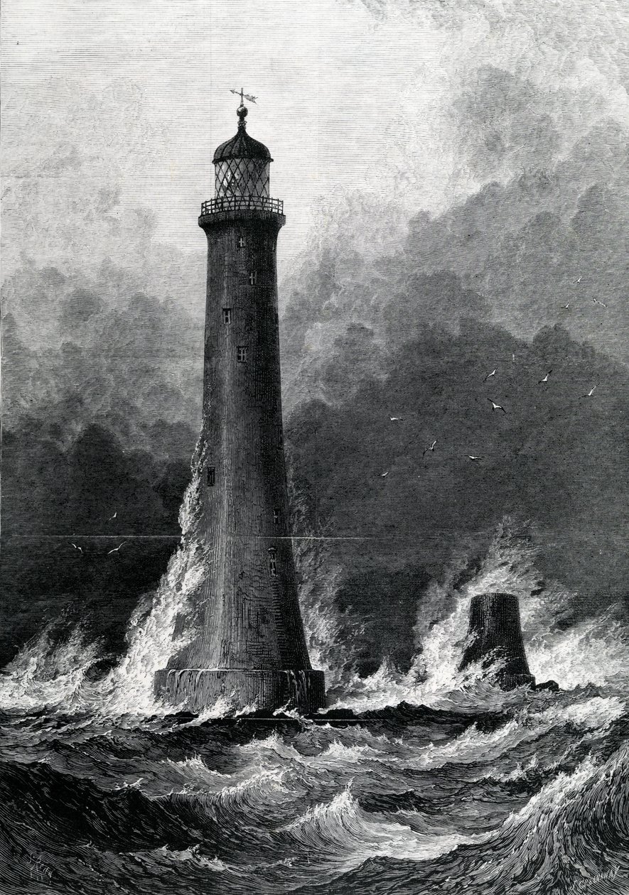 The Proposed New Eddystone Lighthouse, illustrasjon fra 