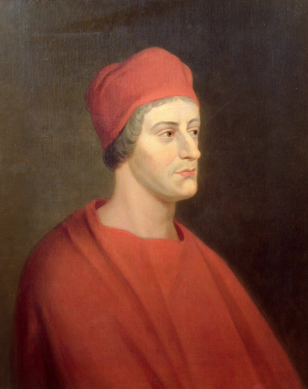 Portrett av skuespilleren Henry Harris som Wolsey fra William Shakespeares Henry VIII, 1662 av John Greenhill