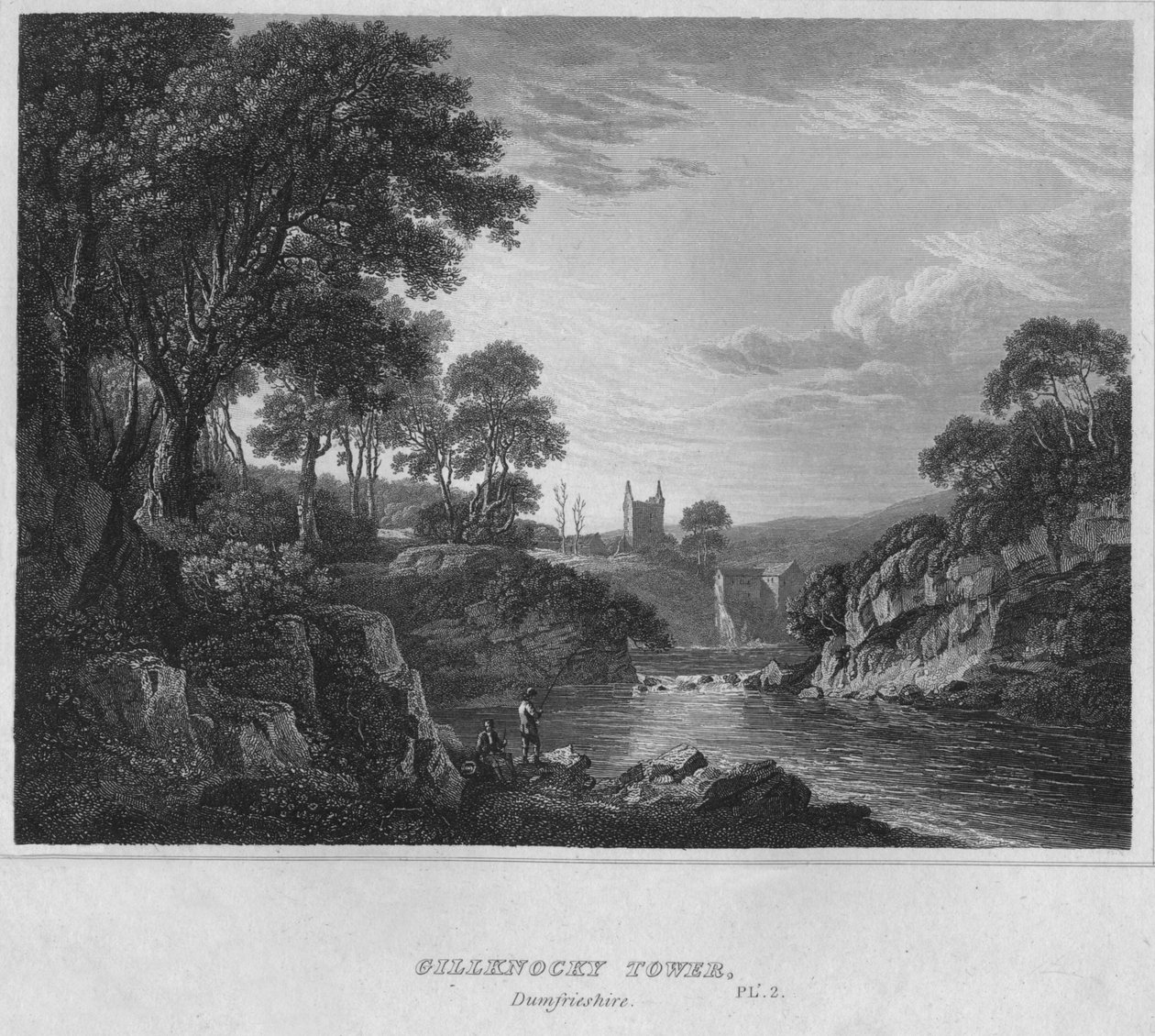 Gillknocky Tower, Dumfrieshire, 1814 av John Greig
