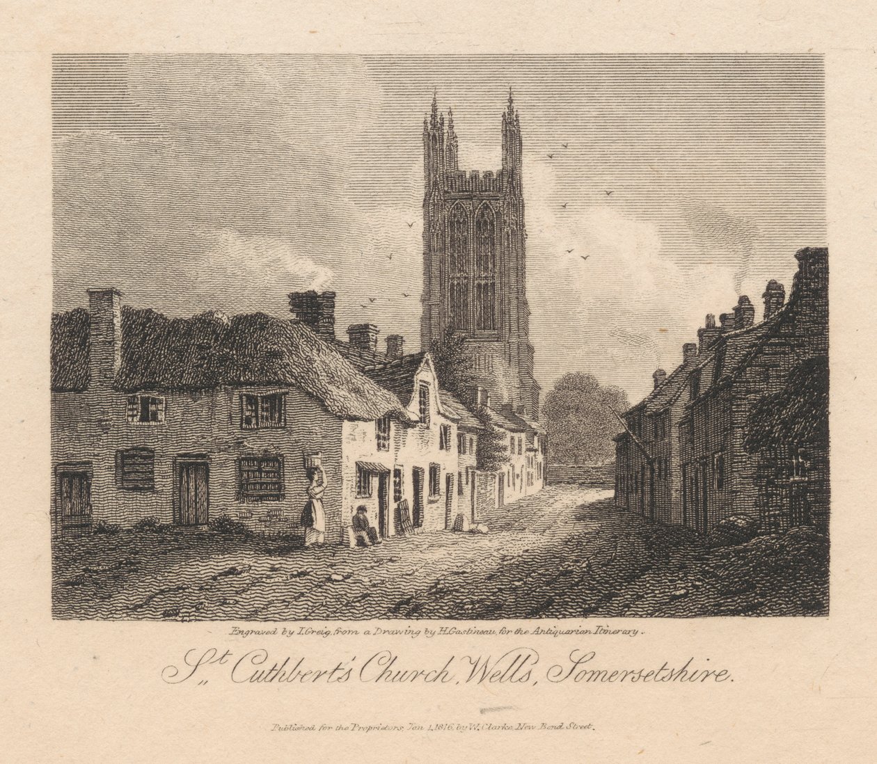 St. Cuthbert's Church, Wells, Somersetshire av John Greig