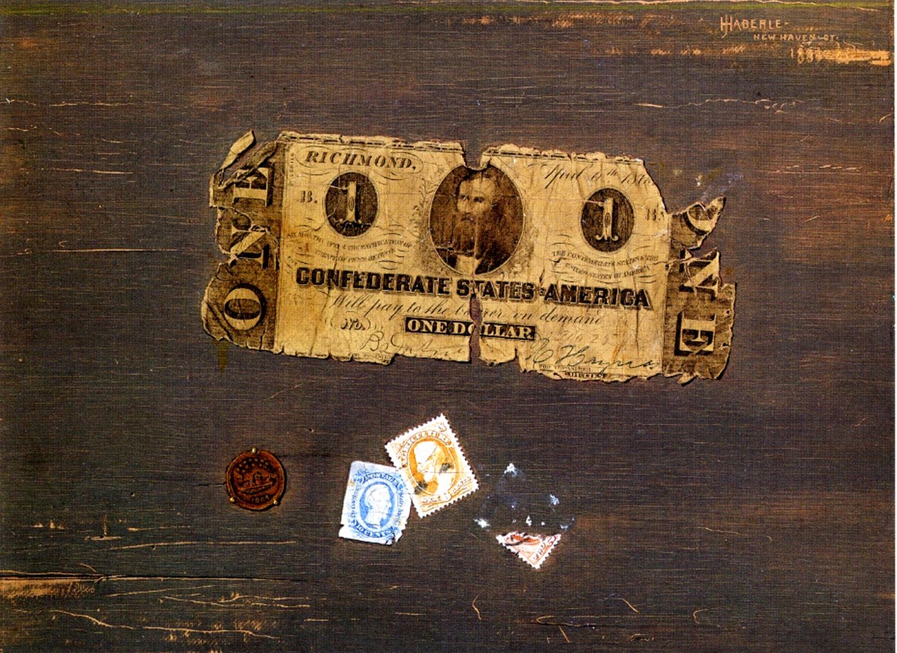 En konføderert notat, 1886-87 av John Haberle
