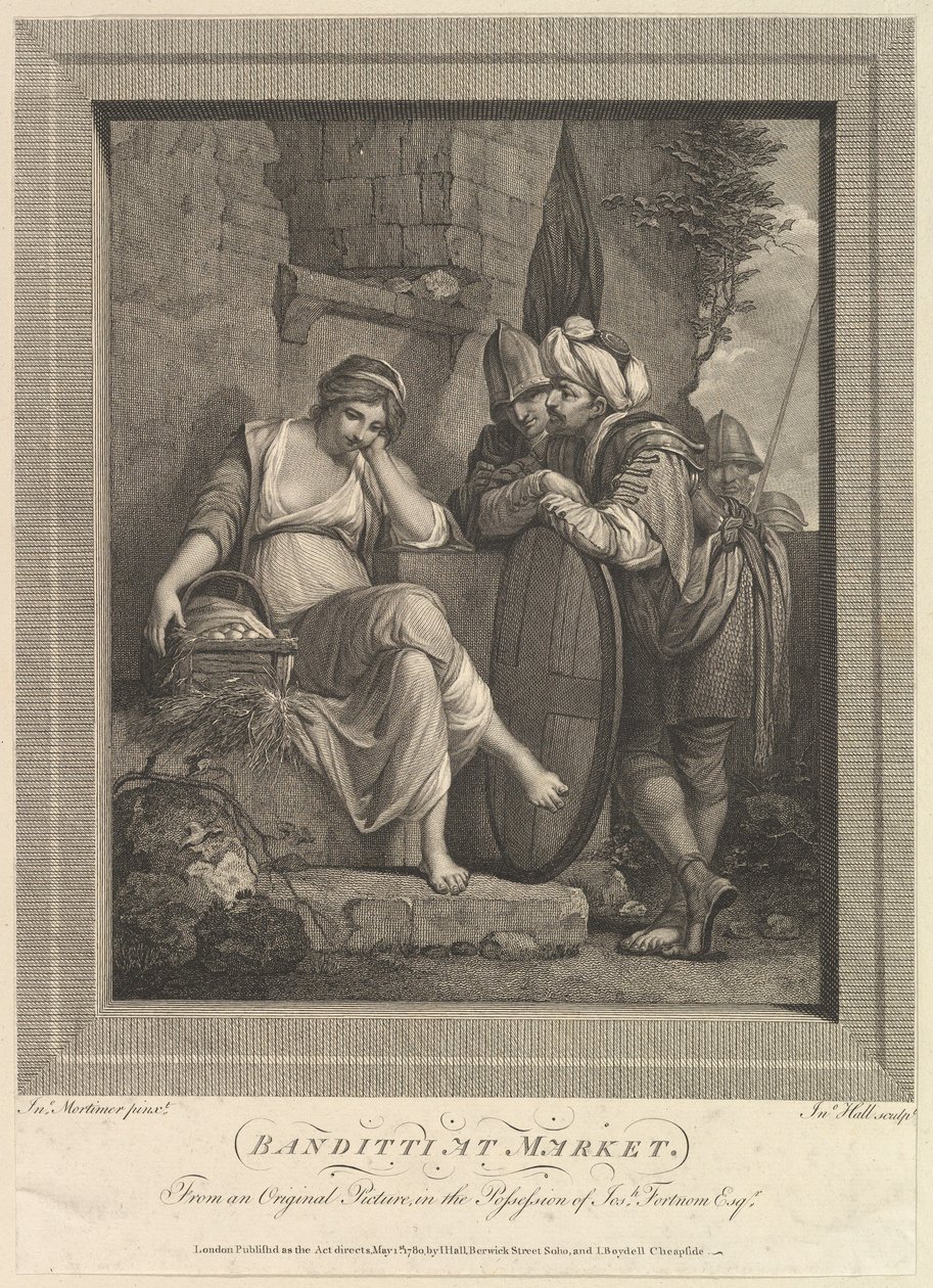 Banditti på markedet, 9. november 1780. av John Hall
