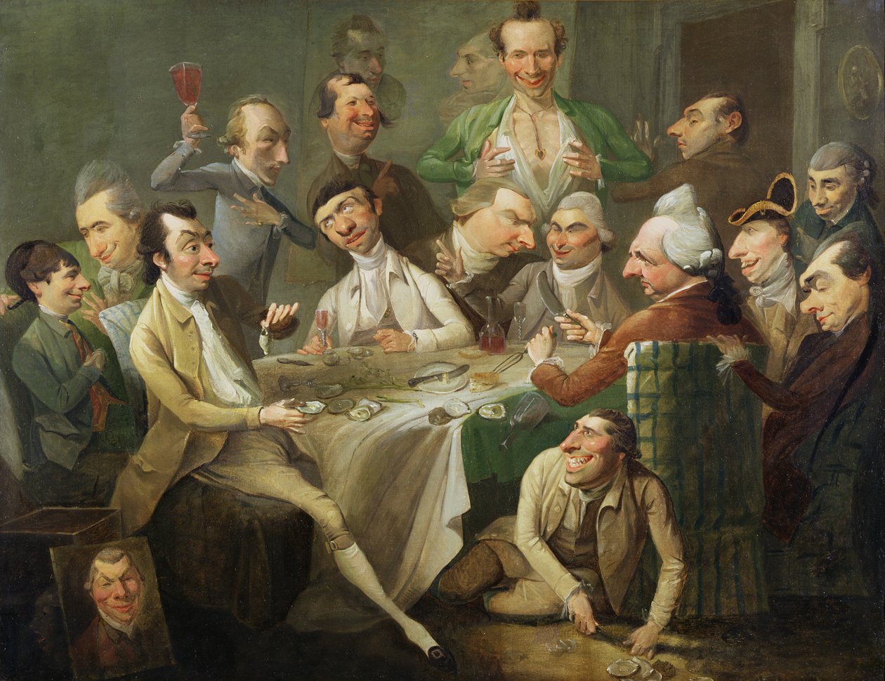 A Caricature Group, ca. 1776 (olje på lerret) av John Hamilton Mortimer