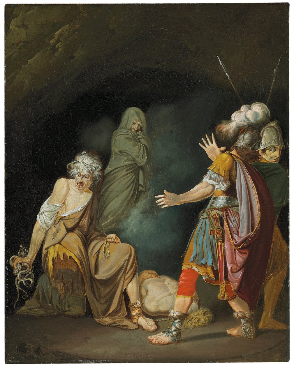 Sextus Pompeius konsulterte Erichthus før slaget ved Pharsalia av John Hamilton Mortimer