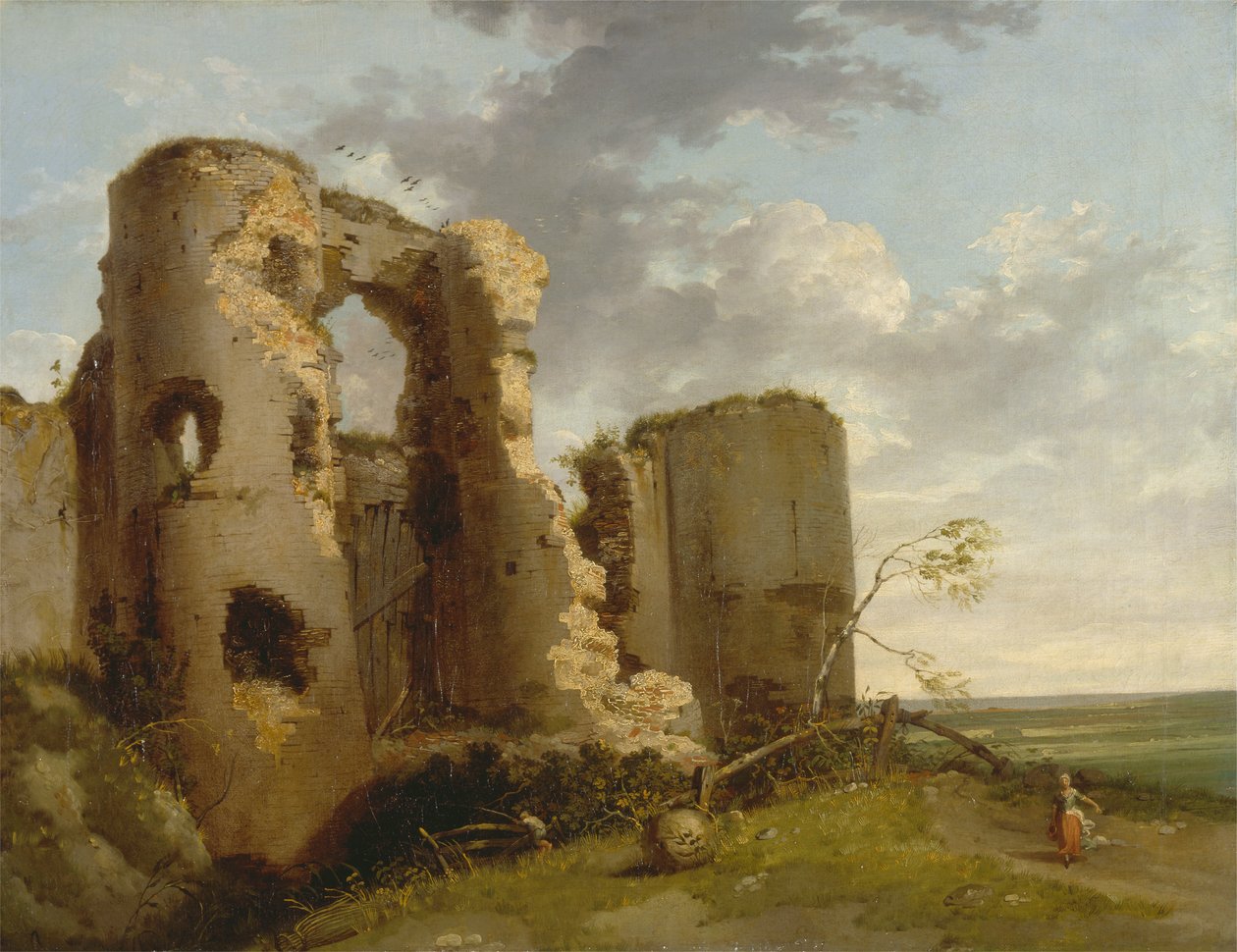 West Gate of Pevensey Castle, Sussex av John Hamilton Mortimer