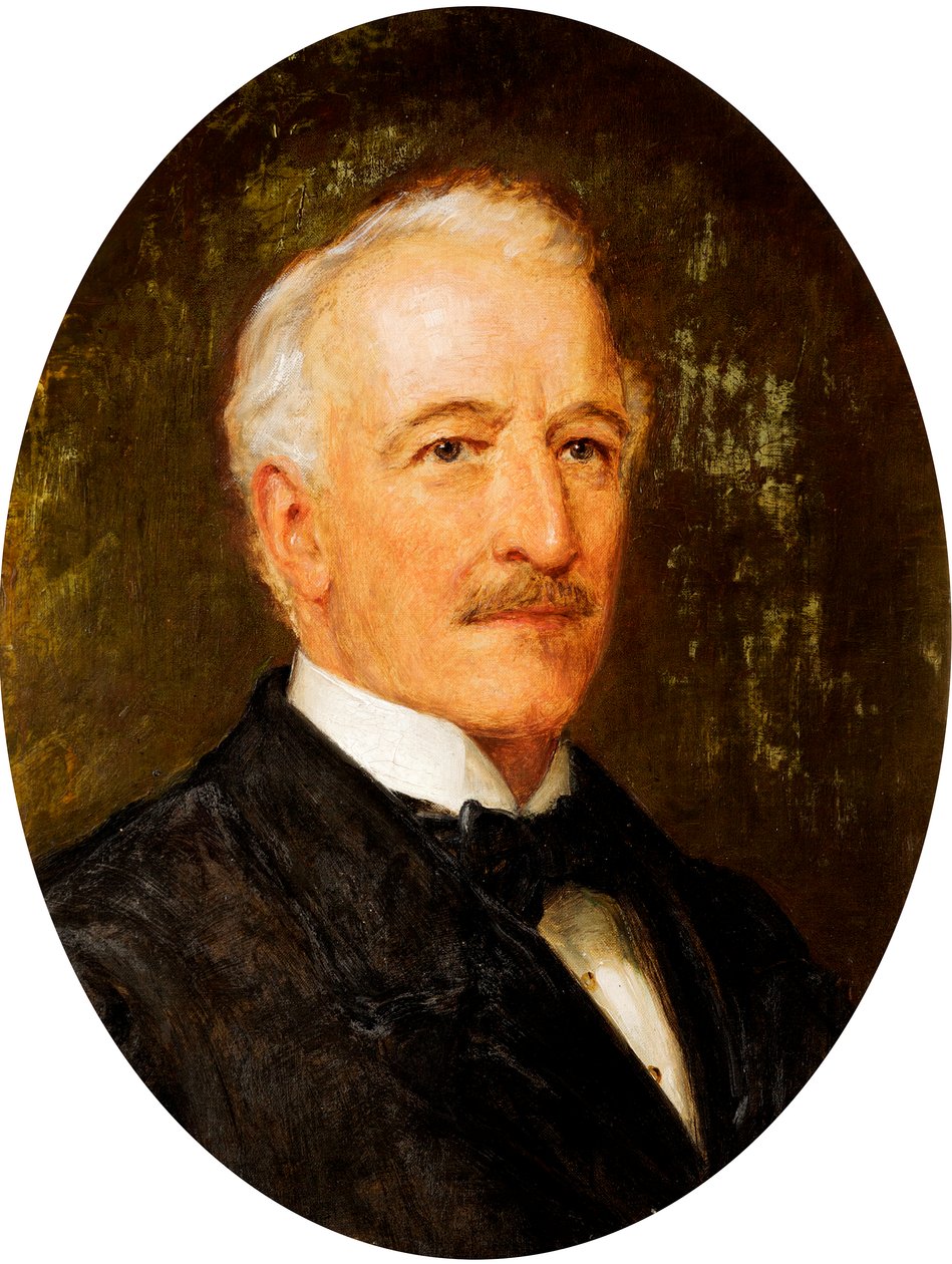 Baron Charles Conrad Adolphus du Bois de Ferrieres (1823-1908), liberal parlamentsmedlem for Cheltenham (1880-85), ca. 1885-1900 (olje på lerret) av John Hanson Walker