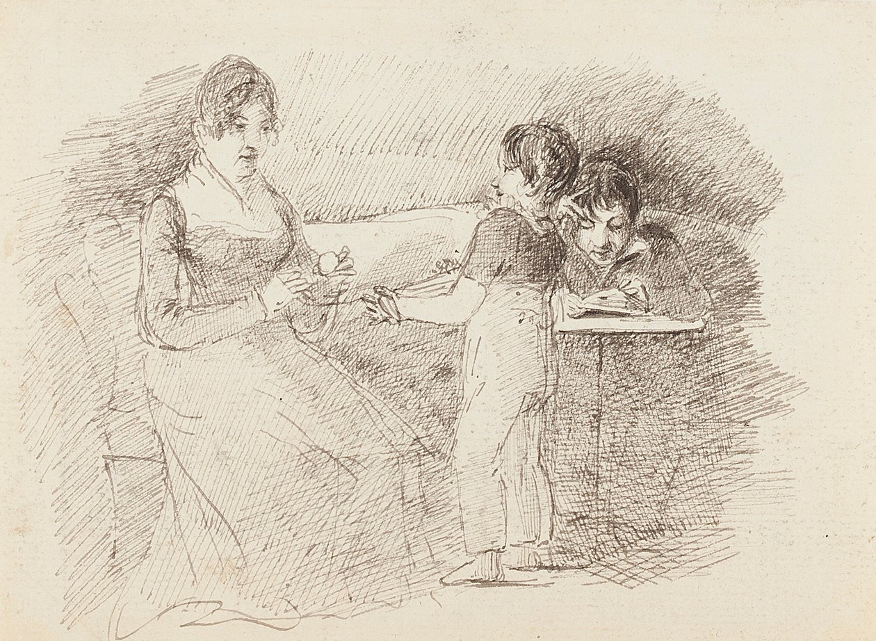 Gutt som holder ull, 1843 av John Harden