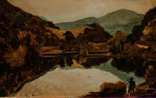 Brathay River nær Hawkshead, Cumbria av John Harden