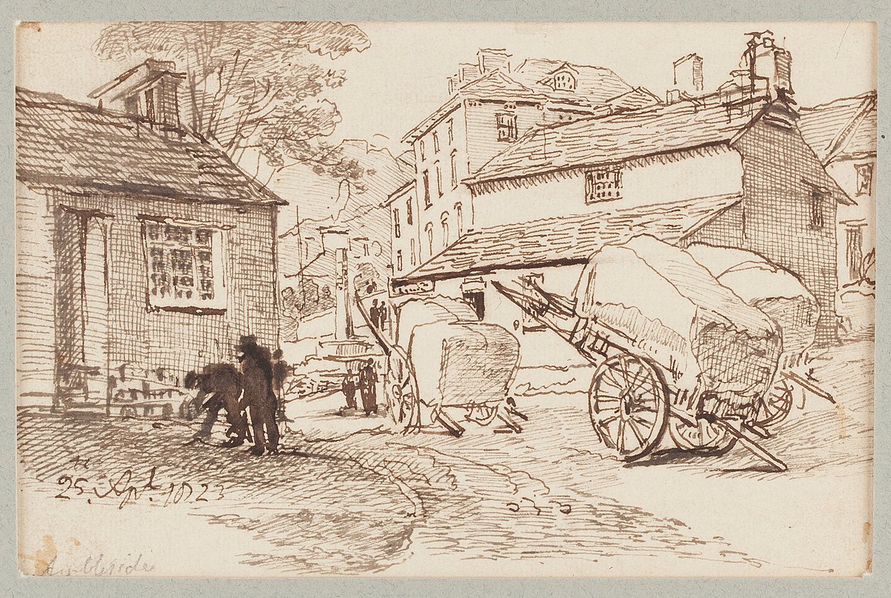 Vogner i Ambleside, Cumbria, 1823 av John Harden