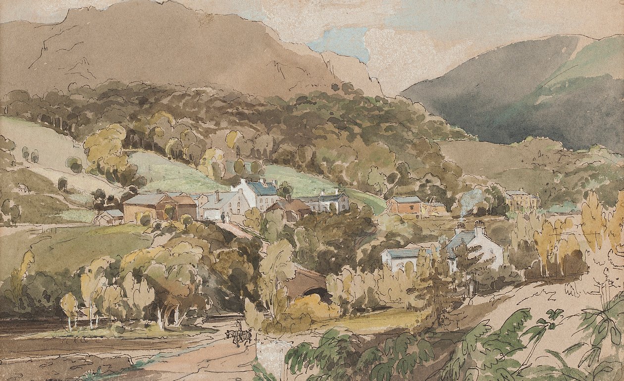 Clappersgate, 1812 (wc på papir) av John Harden