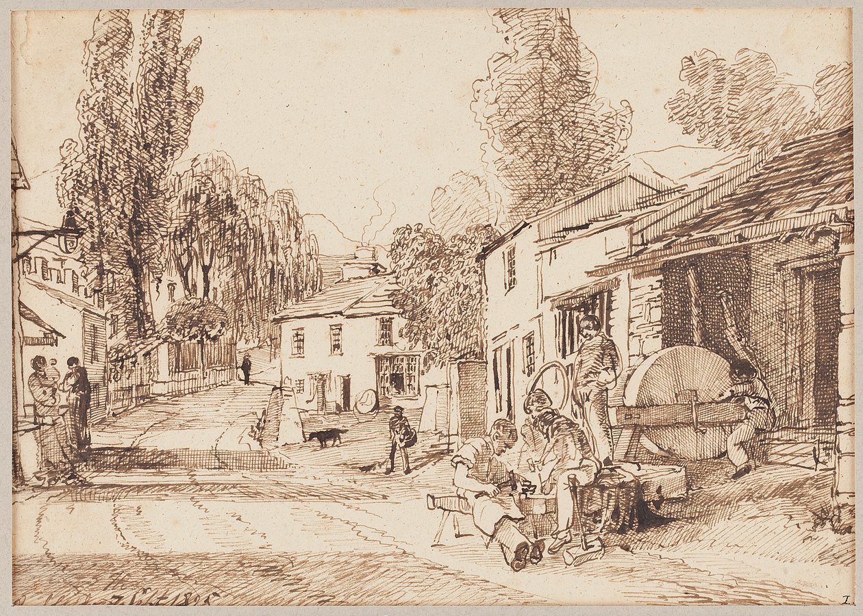 Markedsplass, 1825 av John Harden