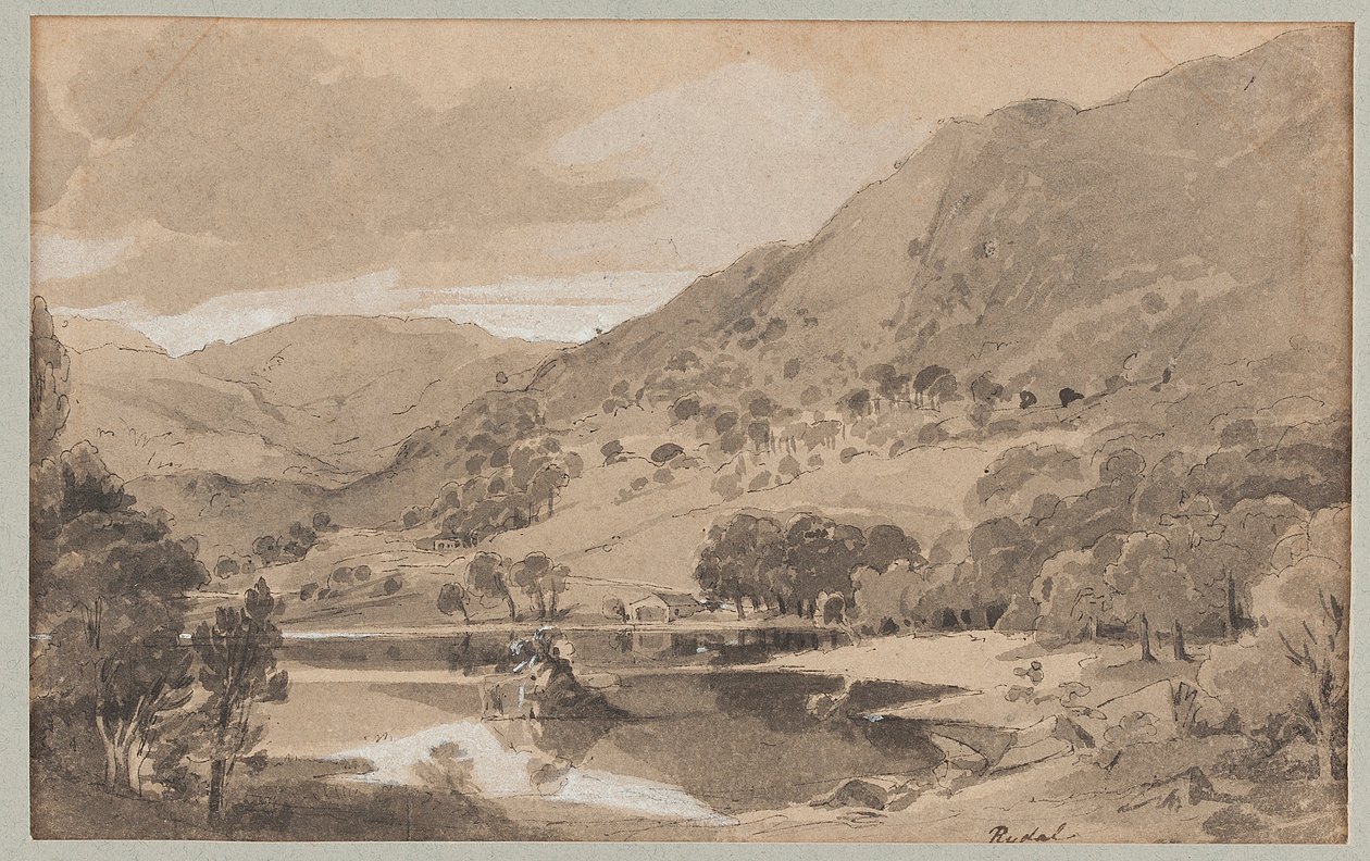 Rydal, 1812 (wc på papir) av John Harden