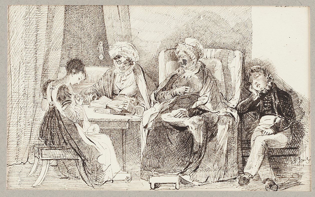 Syk og hvilende, 1824 av John Harden