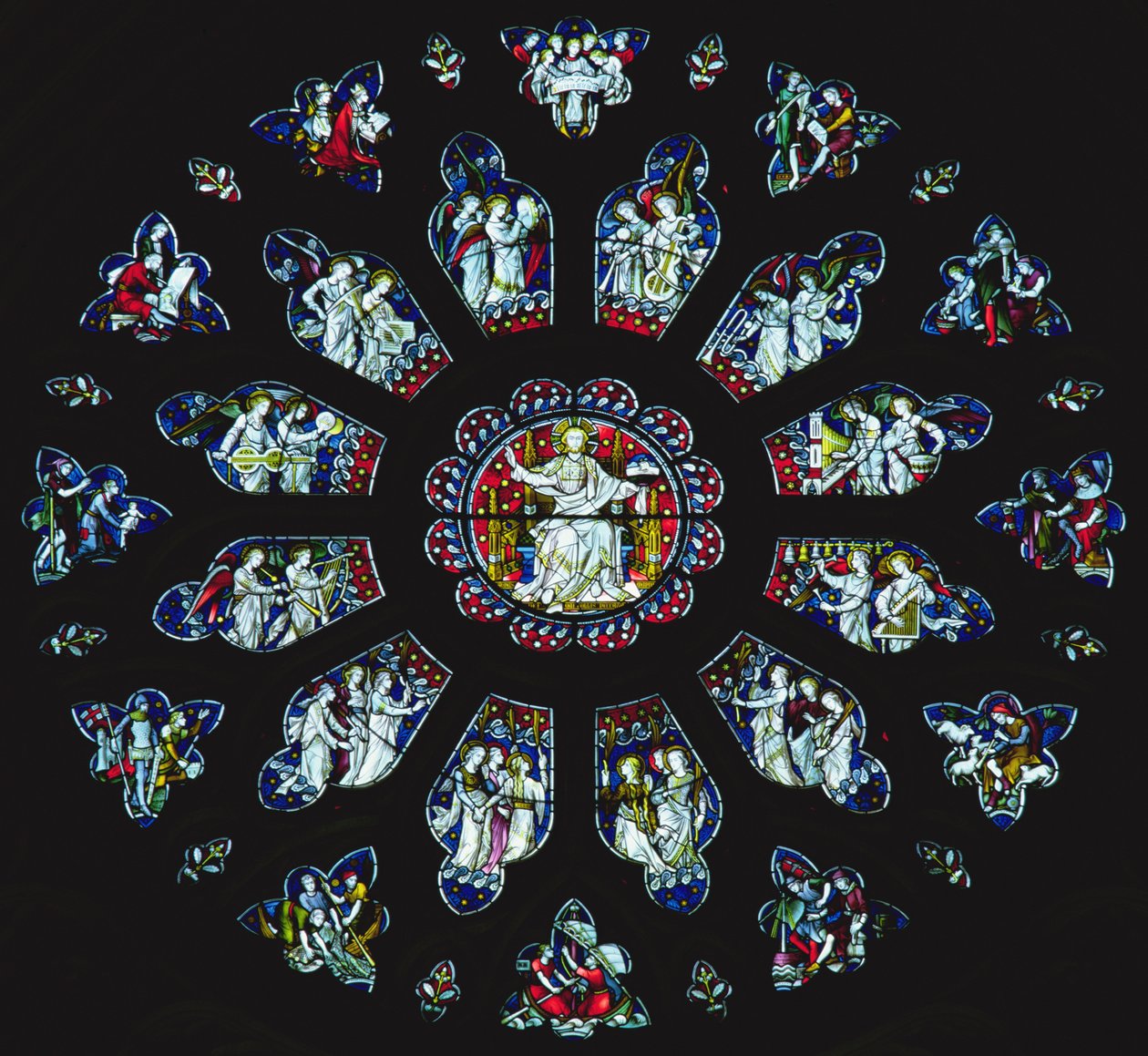 West rose vindu (farget glass) av John Hardman