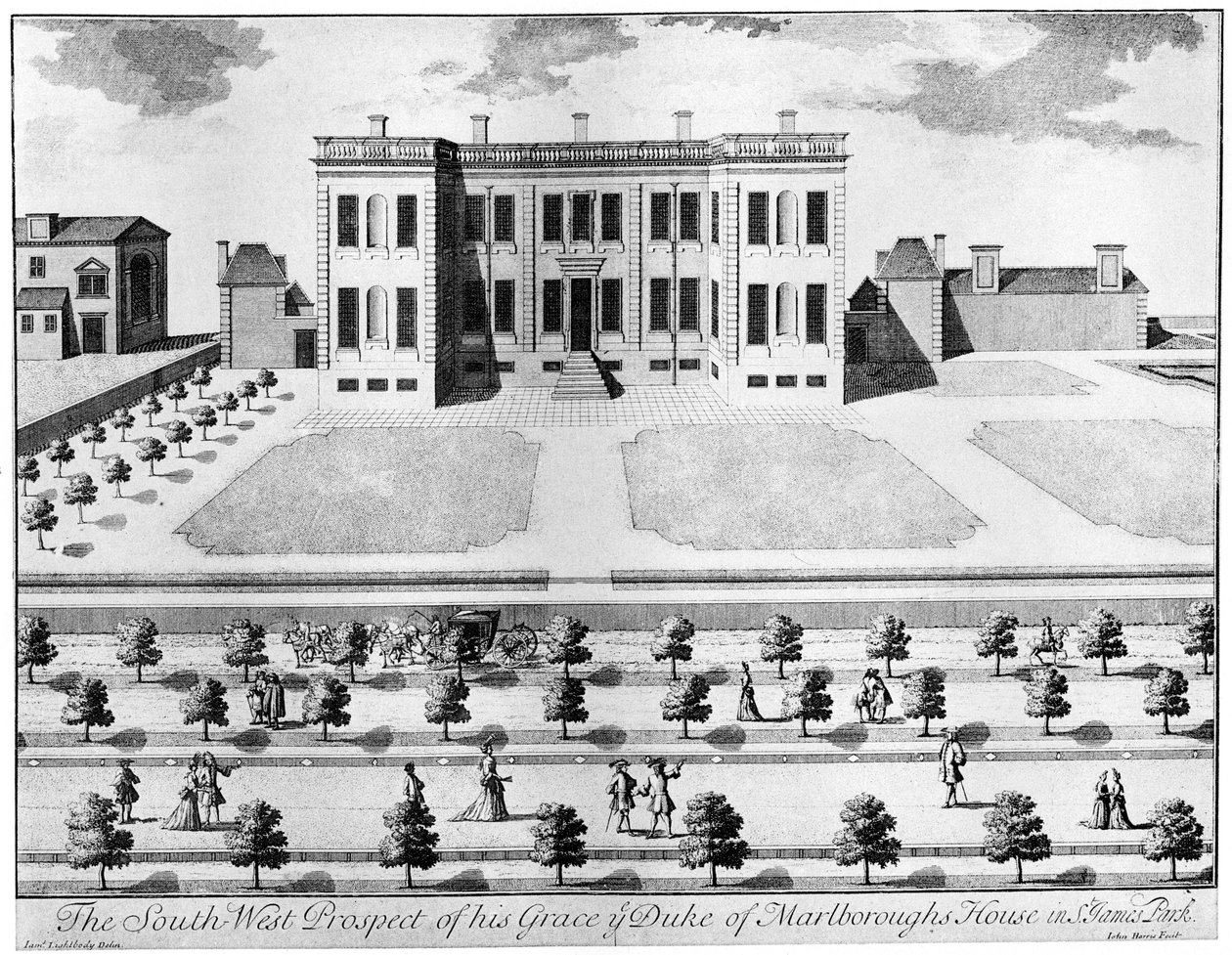 Marlborough House fra sør-vest, 1600-tallet, 1908. av John Harris