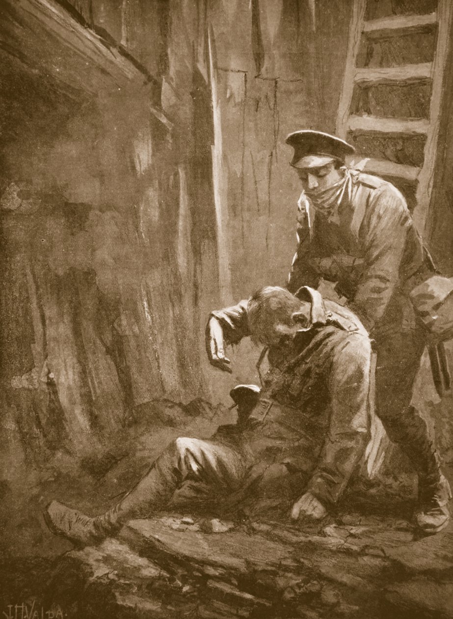 Menig T. Doswell reddet en offiser fra en mine der han lå bevisstløs av John Harris Valda