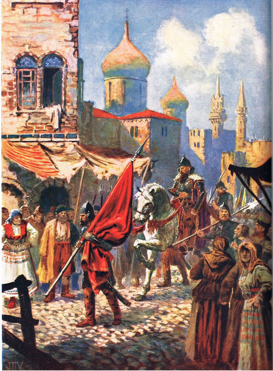 Return of Ivan the Terrible til Moskva, illustrasjon fra 