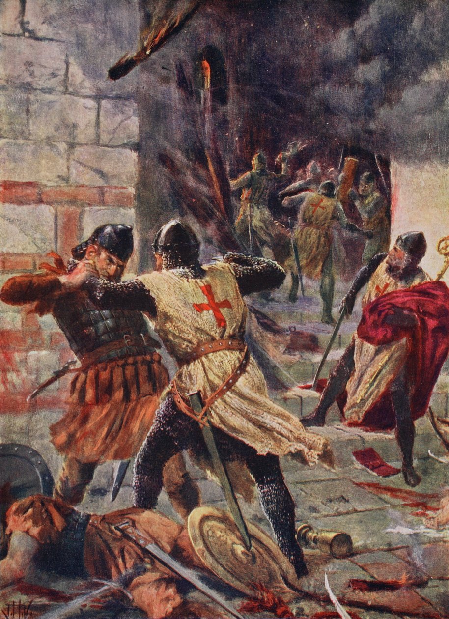 Erobringen av Konstantinopel av korsfarere av John Harris Valda