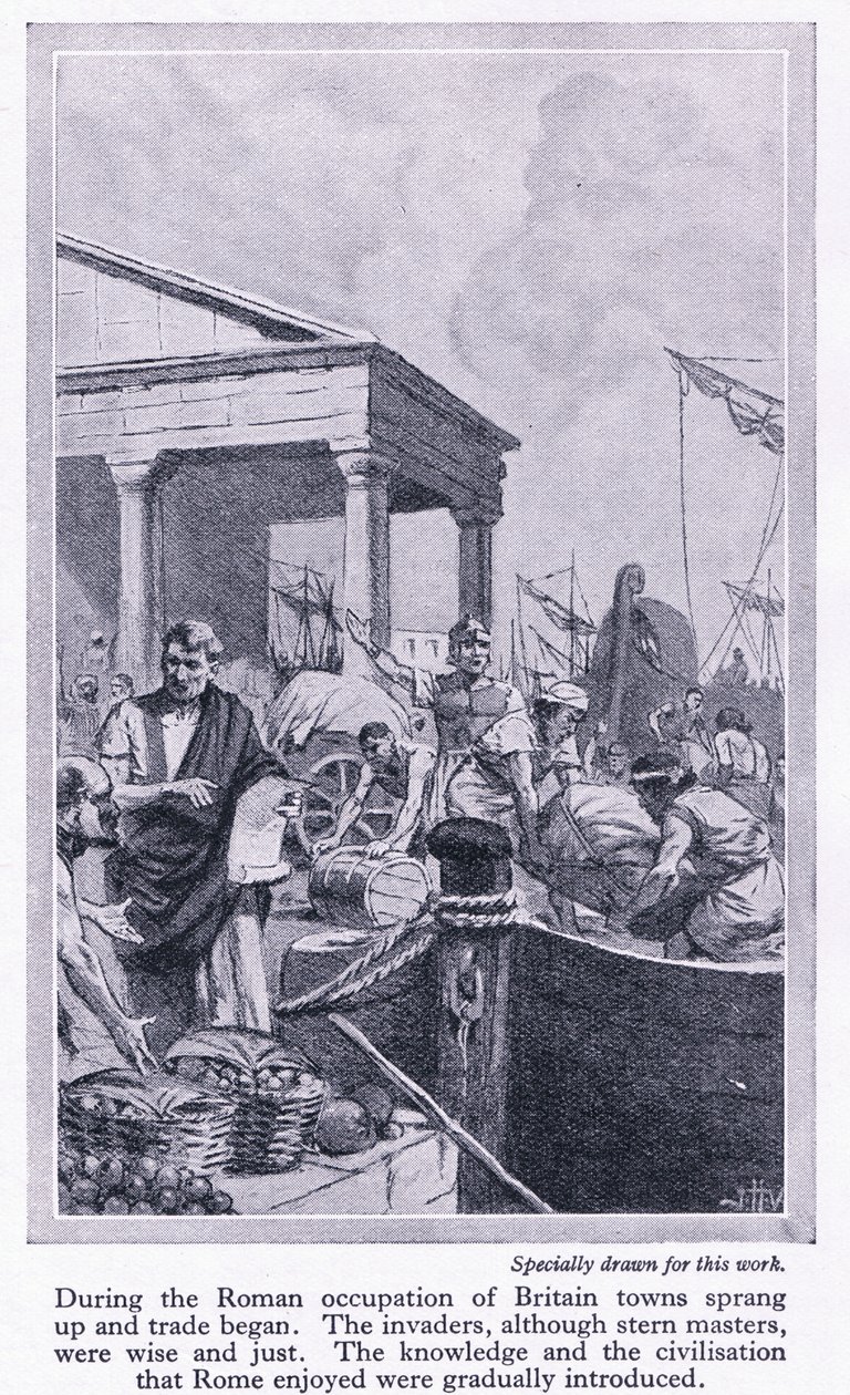 Under romersk okkupasjon: Storbritannias byer vokste opp og handel begynte, ca. 1950 av John Harris Valda