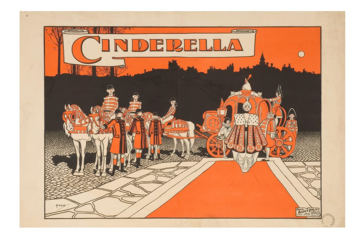 "Askepott" / J. Hassall / Plakat, 1897-98 av John Hassall