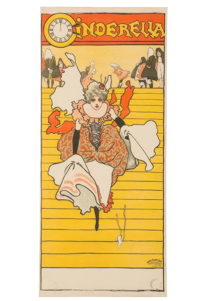 "Askepott" / J. Hassall / Plakat, ca. 1893-1895 av John Hassall