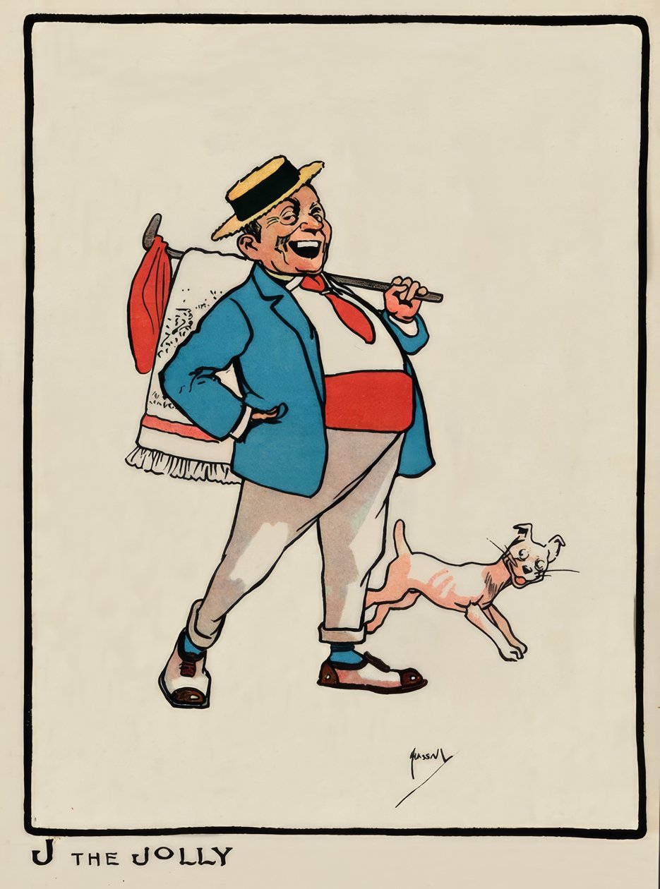 J the Jolly / J. Hassall / tegning, 1903 av John Hassall