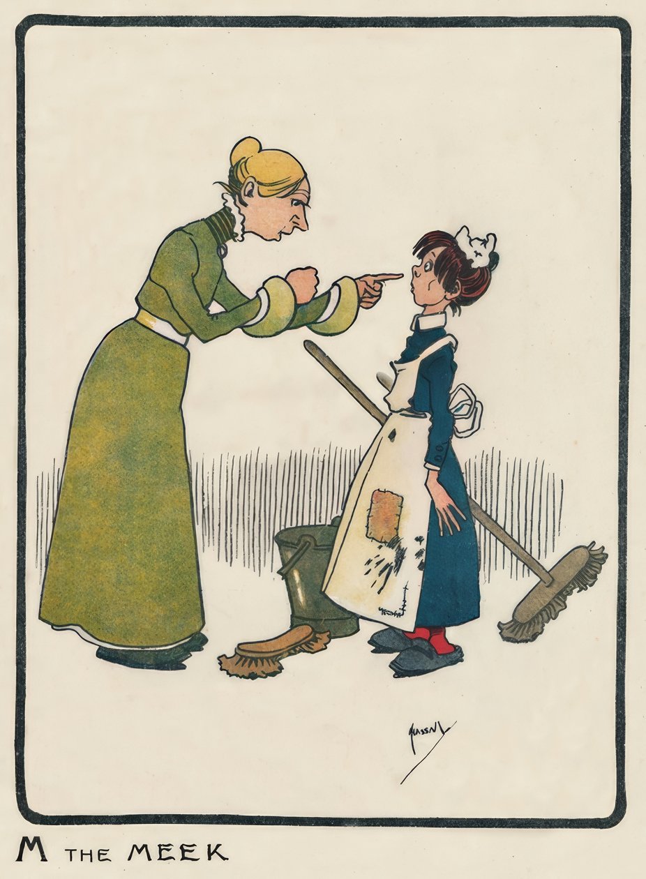 M the Meek / J. Hassall / Zeichnung, 1903 av John Hassall