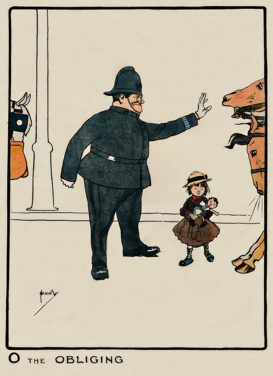O den forpliktende / J. Hassall / tegning, 1903 av John Hassall