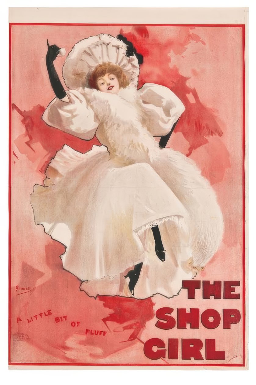 "The Shop Girl" / J. Hassall / Plakat, 1894 av John Hassall