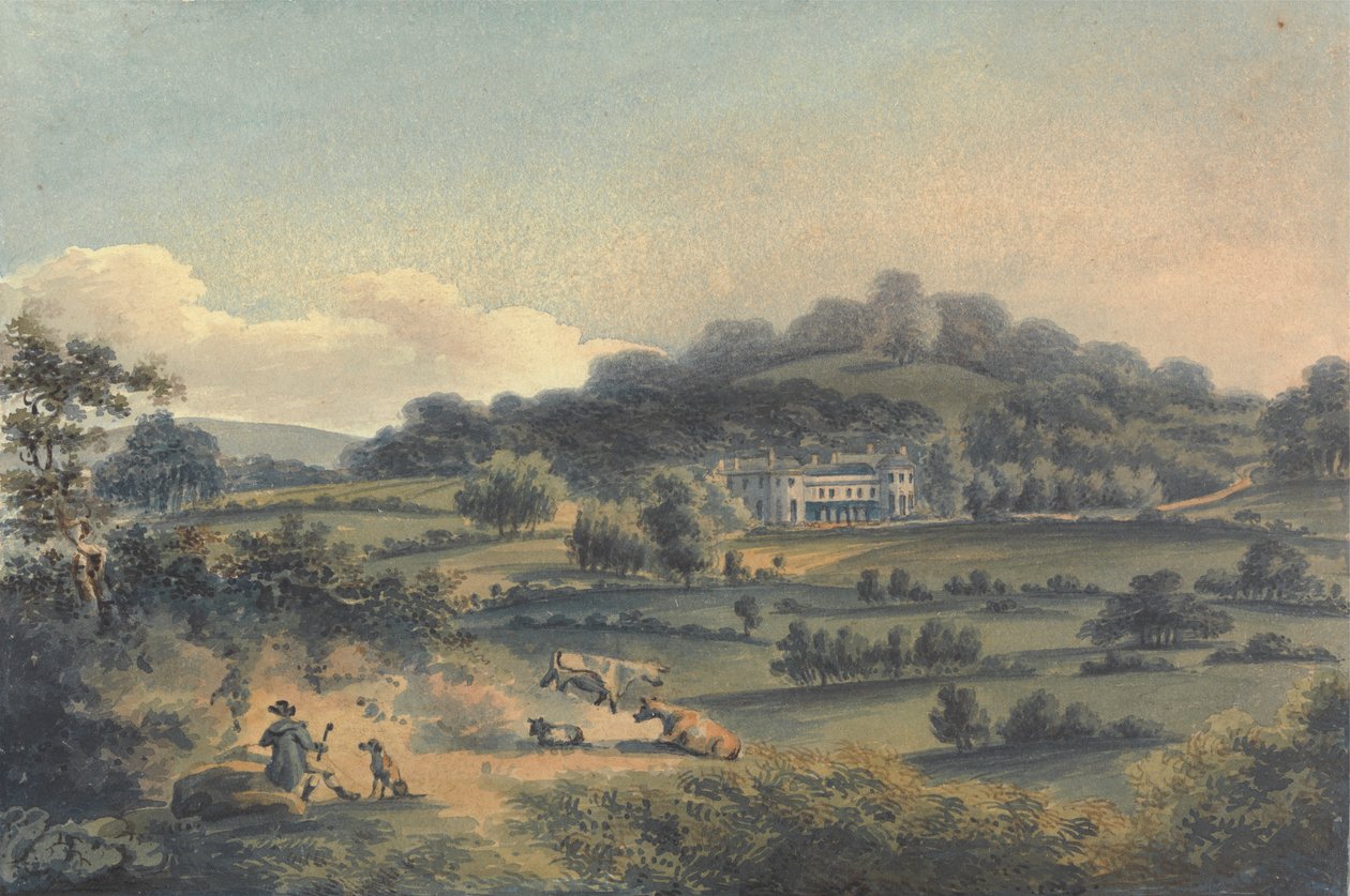 The Villa of - Groote Esq nær Bromley Kent av John Hassell