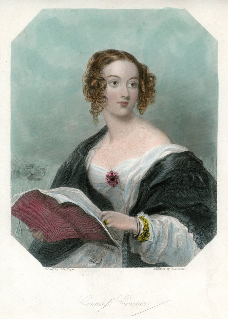 Grevinne Cowper, c1865-1890 av John Hayter