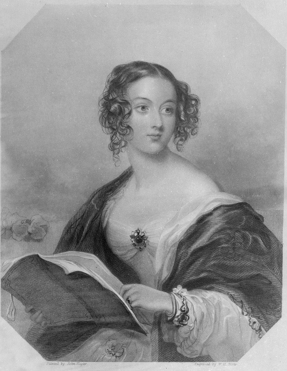 Emily Mary, grevinne Cowper (gravering) av John Hayter