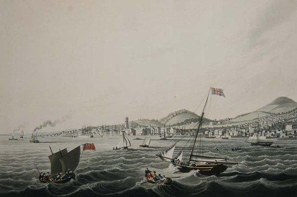 The Town of Dundee, pub. av Smith & Elder av John Heaviside (after) Clark