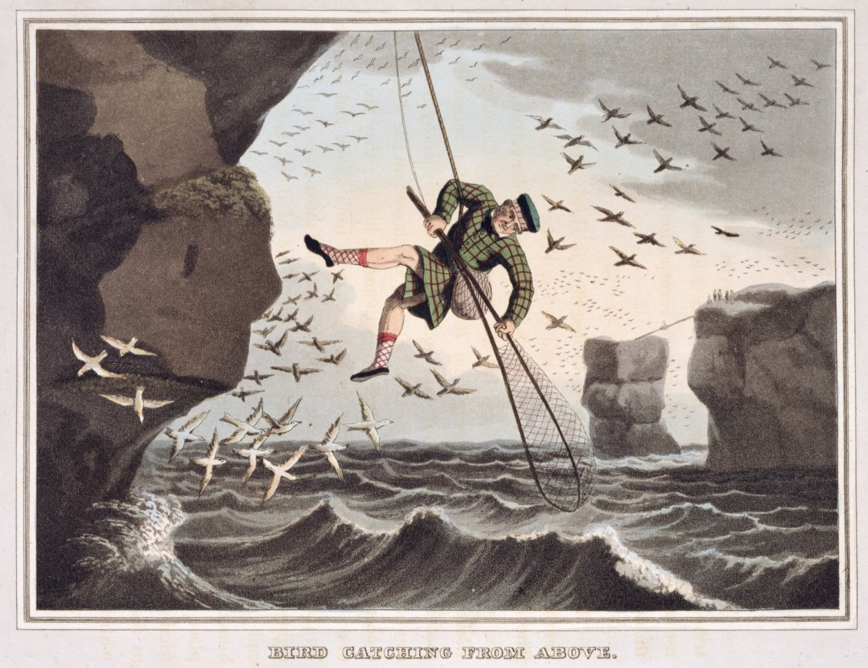 Bird Catching from Above, gravert av Matthew Dubourg (fl.1785-1820), utgitt av Edward Orme, 1813 av John Heaviside Clark
