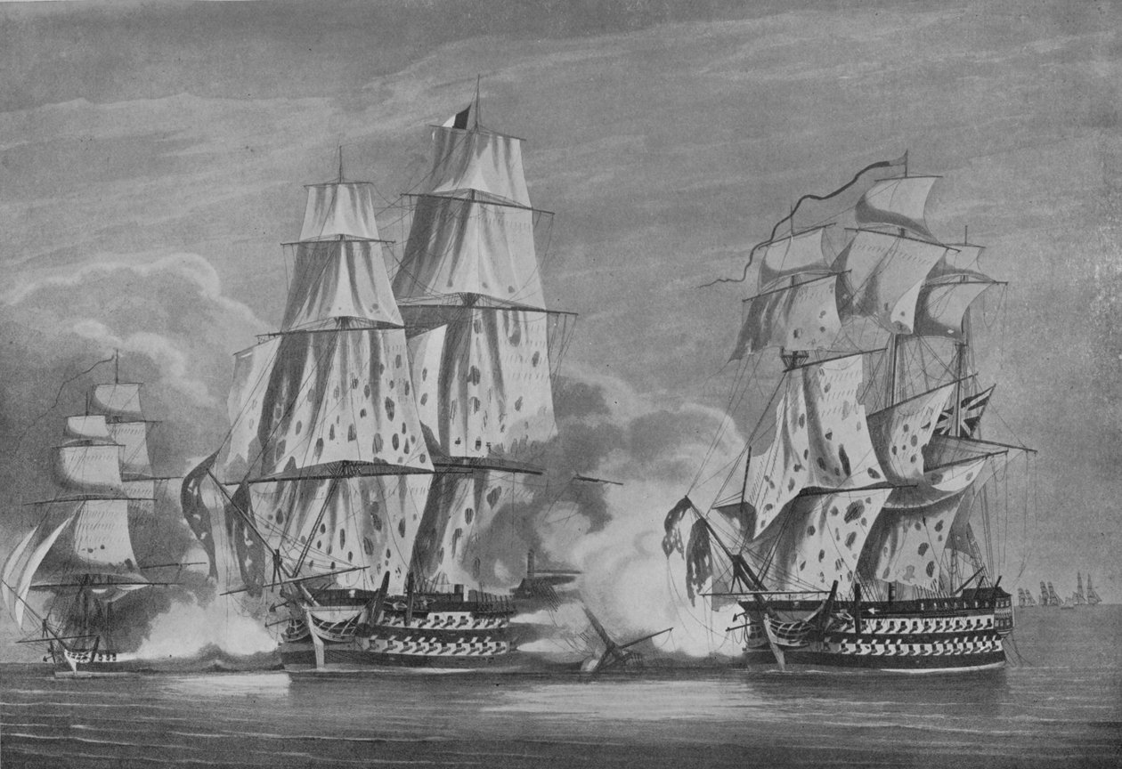 Fangst av Rivoli, c1813 av John Heaviside Clark