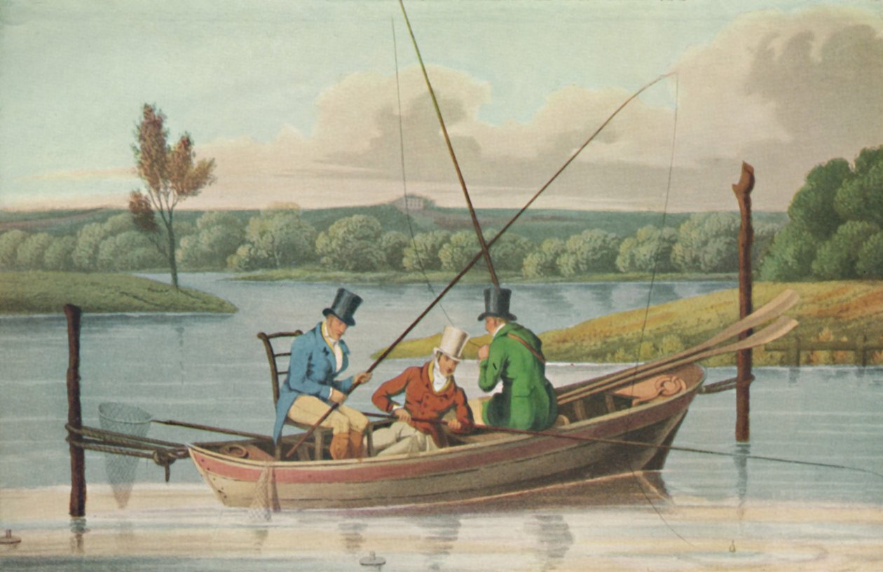Fishing in a Punt, 1820, 1929 av John Heaviside Clark