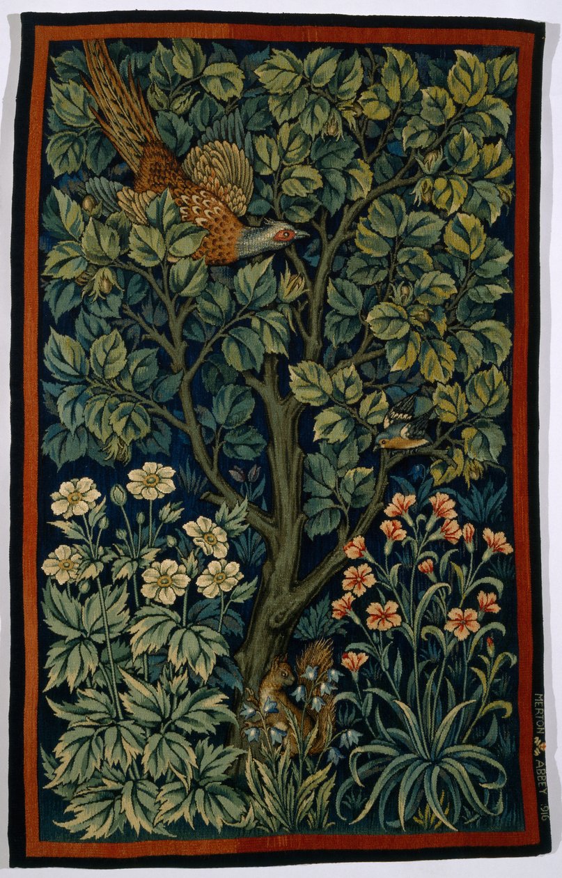 Cock Pheasant, laget av Morris & Co. 1916 av John Henry Dearle