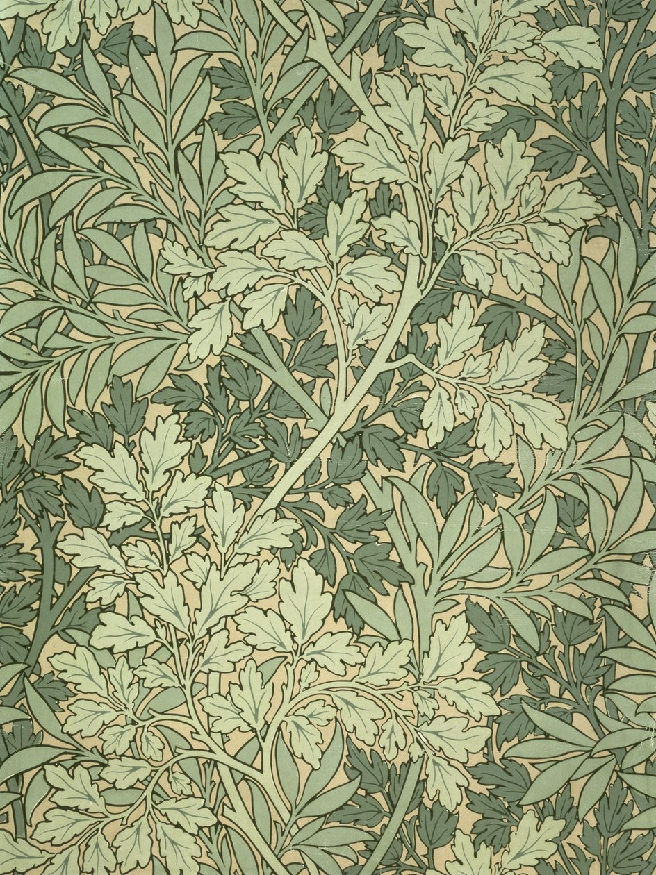Løvtapet, designet av John Henry Dearle (1860-1932) for Morris and Company av John Henry Dearle