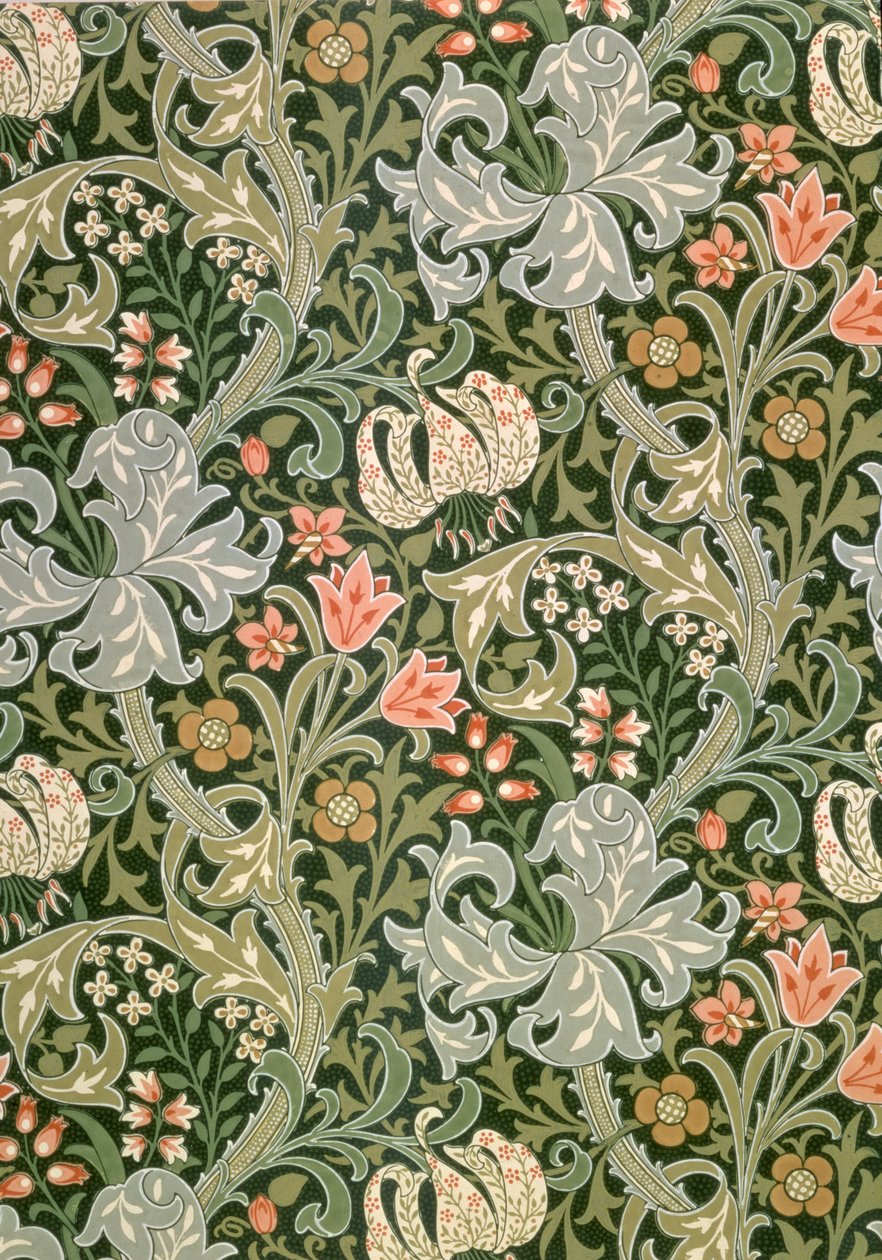 Golden Lily tapet, designet av John Henry Dearle (1860-1932) for Morris and Company, 1897 av John Henry Dearle