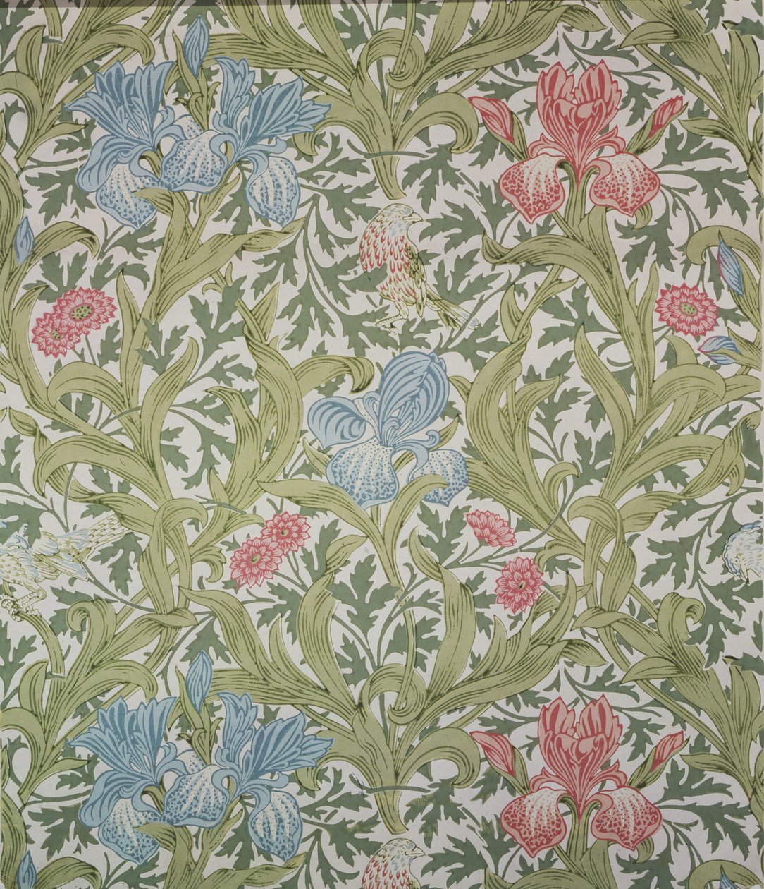 Iris tapet, designet av John Henry Dearle (1860-1932) for Morris und Company, 1902 av John Henry Dearle